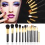 Pensule de Make-up 15 bucati Negre Profesionale